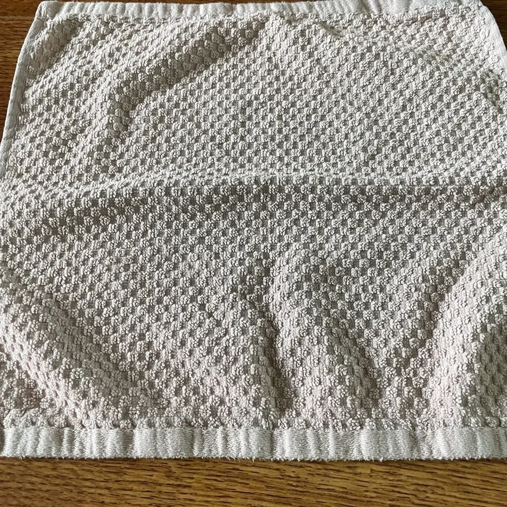 pink washcloth